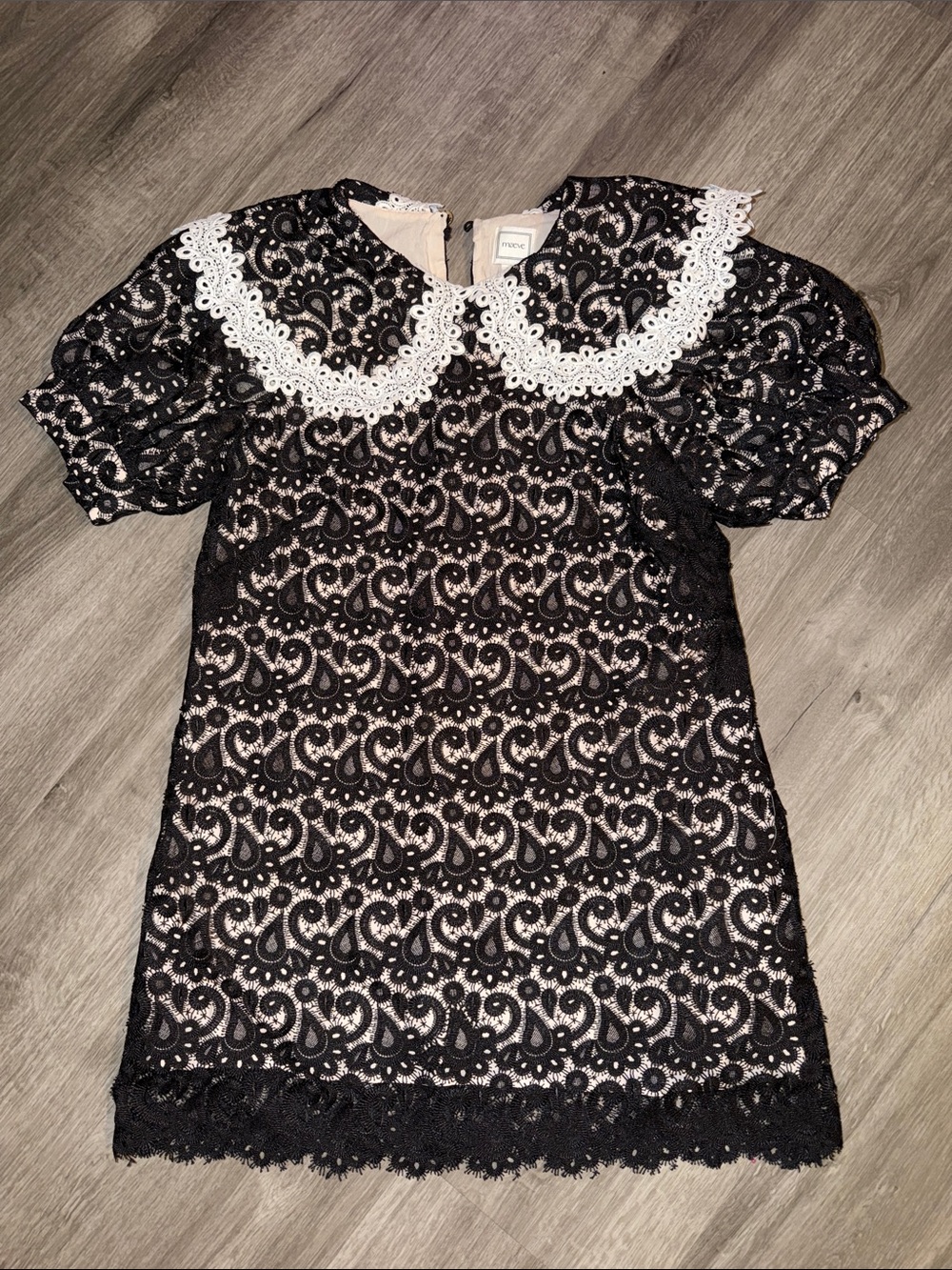 ❤️🔥Firm Price❤️🔥Maeve puff sleeve collared lace mini dress - Picture 8 of 14